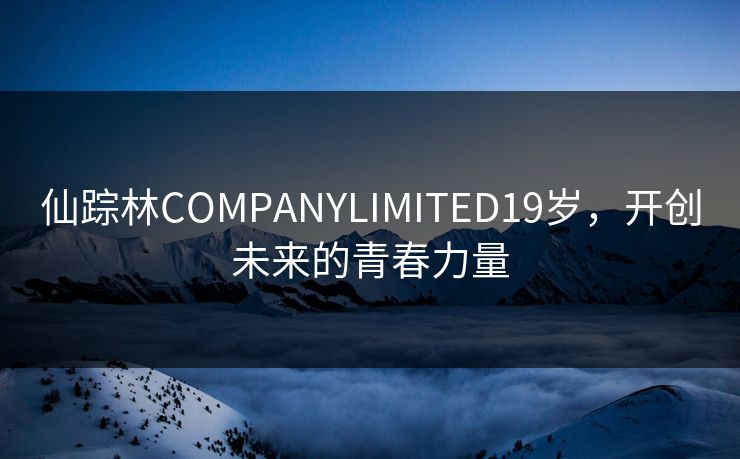 仙踪林COMPANYLIMITED19岁,开创未来的青春力量 仙踪林COMPANYLIMITED19岁,开创未来的青春力量